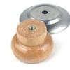 1PC Stainless Steel Pot Cap Handle Solid Wood Single Hole Pot Button Top Bead Cooker Fittings Home Kitchen