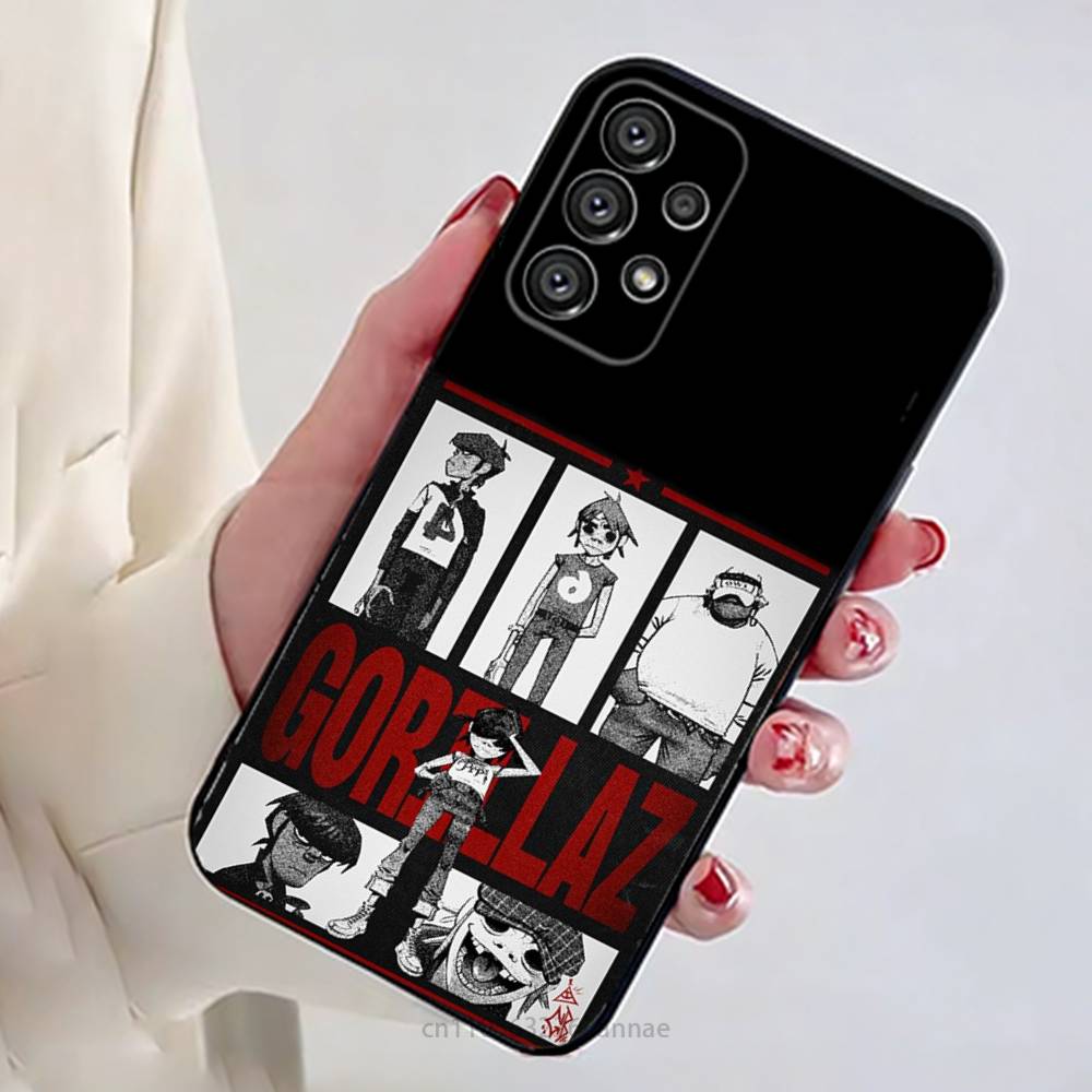 G-Gorillaz Rock Band Cartoon Phone Case For Samsung Galaxy A54,34,24,73,53,52,52S,04S,04E,A72 Cover