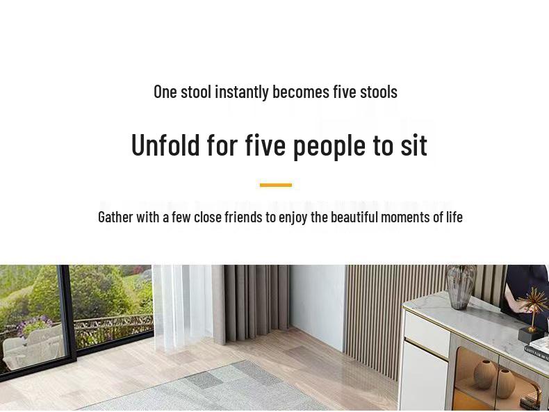 Multi-Functional Magic Cube: 5-in-1 Stool, Coffee Table, Storage for Living Room