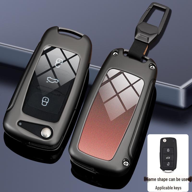 Compatible Key Case for Volkswagen Cars: 24 Sagitar, Bora, Golf 7, Tiguan L, Tayron, Yi, Magotan, and 23 Model CC.