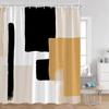 Abstract Geometrics Shower Curtains Mid-Century Nordic Minimalist Bathroom Decortaions Modern Polyester Bath Curtain With Hooks