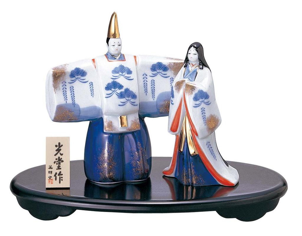 Peach Festival Hina Standing Hina 2270 Doll, Somenishiki, (Small)