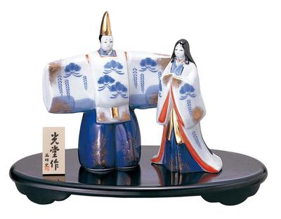 Peach Festival Hina Standing Hina 2270 Doll, Somenishiki, (Small)