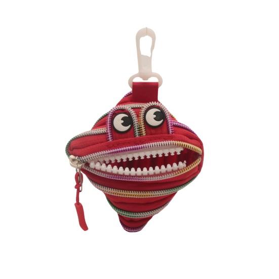 Mini Coin Purse Cute Big Mouth Coin Pouch Fun Zippered Coin Bag for Earbuds Lipstick Trendy Bag Accessory
