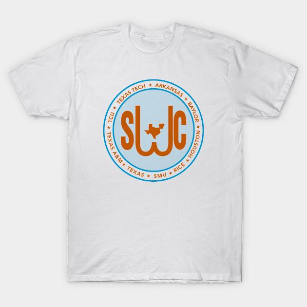 

Men Black Print T-shirt Southwest Conference No-Cut Transfer Paper Print Cotton Tshirt L білий
