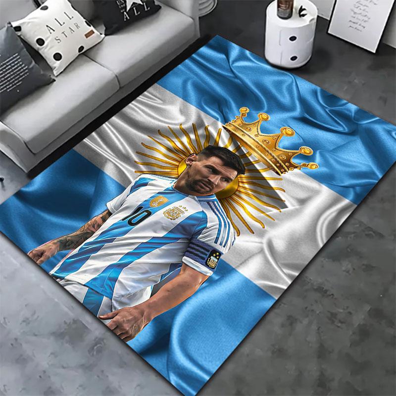 Lionel Messi Carpet Rug for Living Room Bedroom Home Sofa Decoration,Kids play Non-slip Floor Mat