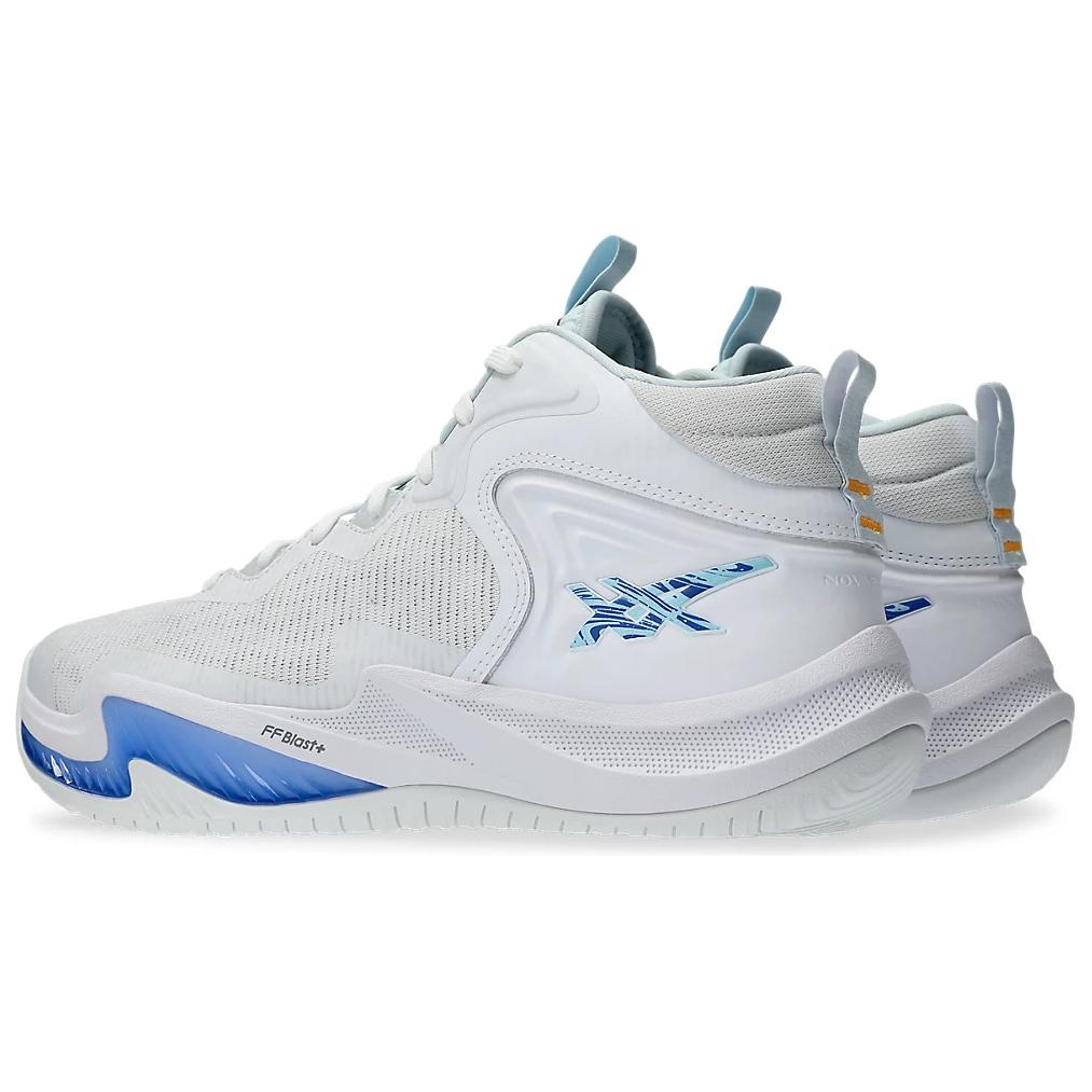 Asics Nova Surge 3 Comfortable Mid-Top Basketball Shoes Men Sneaker White 1061A048-100