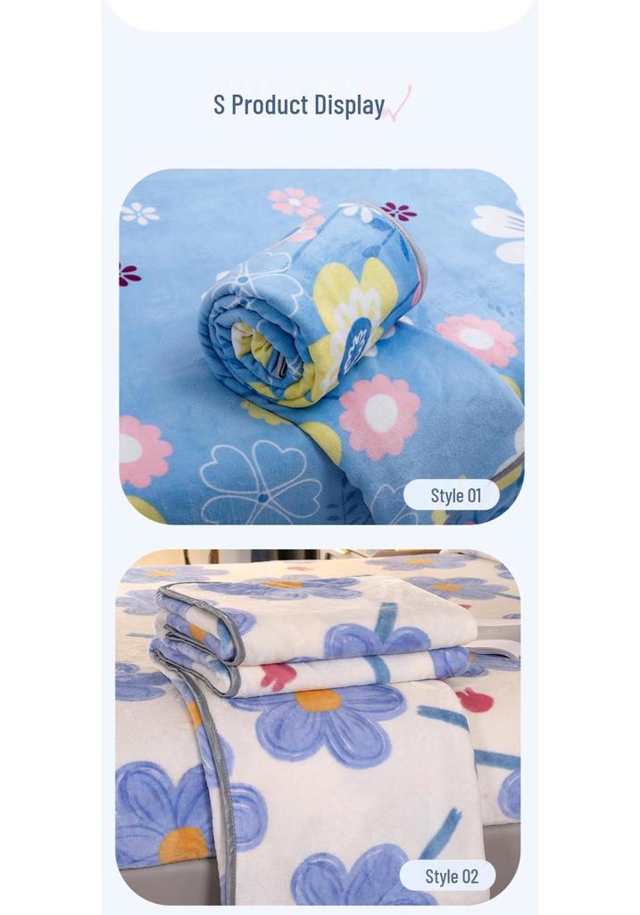Superweiche Flanell-Korallenfleece-Decke - Plüschig, Verdickt, für Einzel-/Doppelbett, Ganzjahresgebrauch.