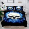 3D Digital Printing Quilt Set Three-Piece Skeleton
