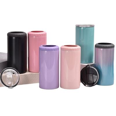 304 Stainless Steel Cola Beer Can Insulated Lids Dual Layer Insulation Or Cooling Can Cooler 16Oz High-Capacity Vacuum Cup