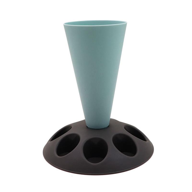 

2025 Trend Cake Decorating Pastry Tool With 8 Slots Nozzles, Plastic Pastry Bag Stand For Cake Decorating Kit D