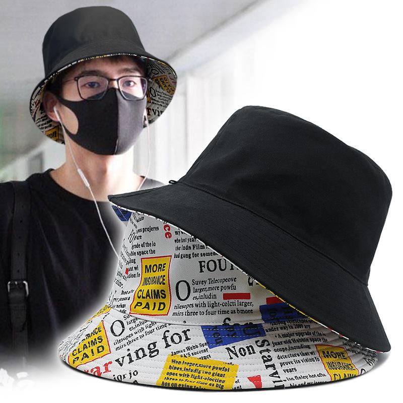 Bucket Hat Men Women 100% Cotton Brand Kpop Korean Style Travel Bucket Beach Sun Protection Fashion Outdoor Cap