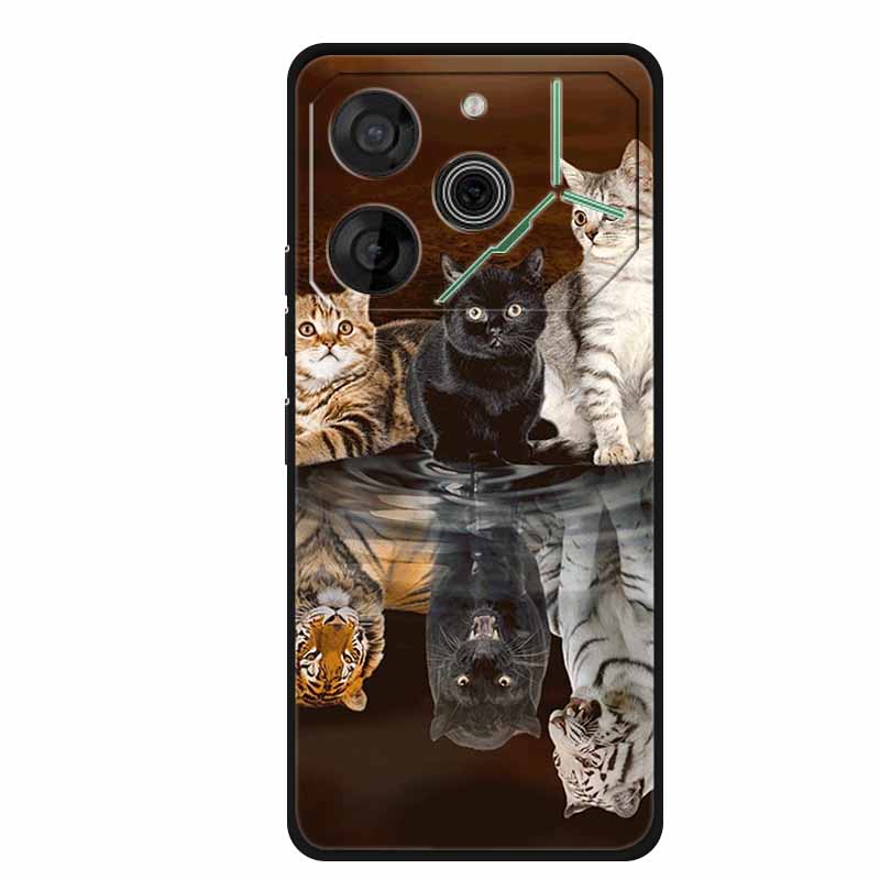 For Tecno Pova 6 Case Luxury TPU Soft Silicone Phone Cases Back Cover for Tecno Pova6 2024 6.78" Shockproof Love New Cute Coque