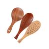 Kitchen Tableware Wooden Easy To Clean Eco-friendly Fish Shaped Serving Spoons Spatula Rice Paddle Rice Scooper