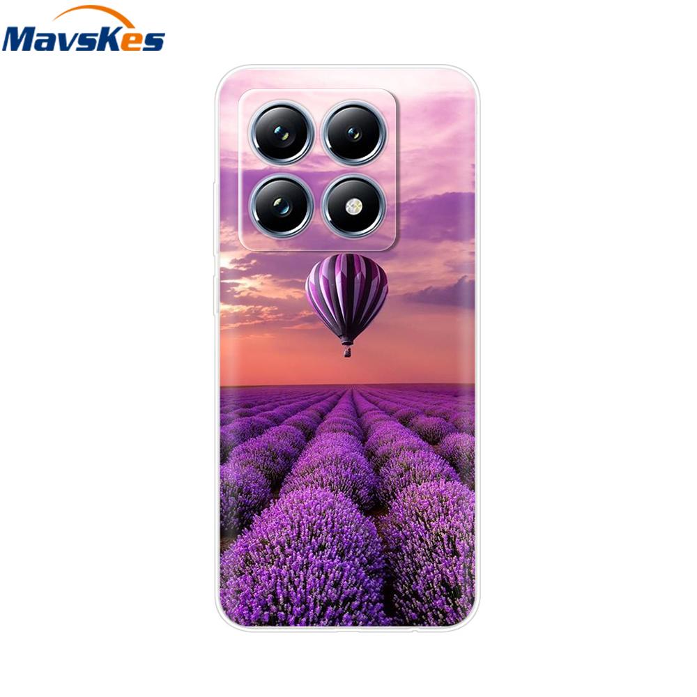 For Xiaomi 14T 5G Case Cute Soft Transparent TPU Painted Silicone Cover For Xiaomi 14T Pro 5G 2024 Mi14T Phone Cases Coque Funda