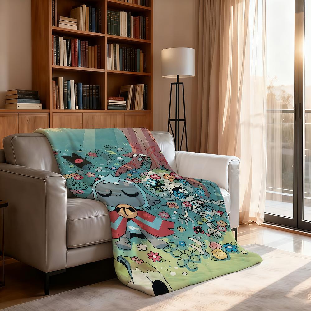 Kawaii Game C Cult Of The L Lamb B Blanket Soft Throw Blanket for Home Bedroom Bed Sofa Picnic Travel Office Rest Blanket Gift