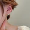 Pearl Tulip Flower Earrings Women Girl Simple Cute Pastoral Style Stud Earrings Casual Accessory Jewelry Gifts