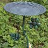 Bird Bath Bowl Easy to Install Drinking Sturdy Feeding Station Decoration Iron Birdfeeder for Garden Balcony Outdoor Porch Fence