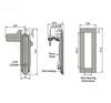 Cerradura de Acero Inoxidable 304 de Alta Resistencia Para Armarios, Cajas Eléctricas Exteriores y Puertas Mecánicas Herrajes de Seguridad