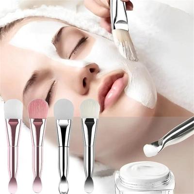 Chromgriff Silikon Gesichtsmaskenpinsel Weiches Haar Foundation-Applikator Hautpflegeprodukte