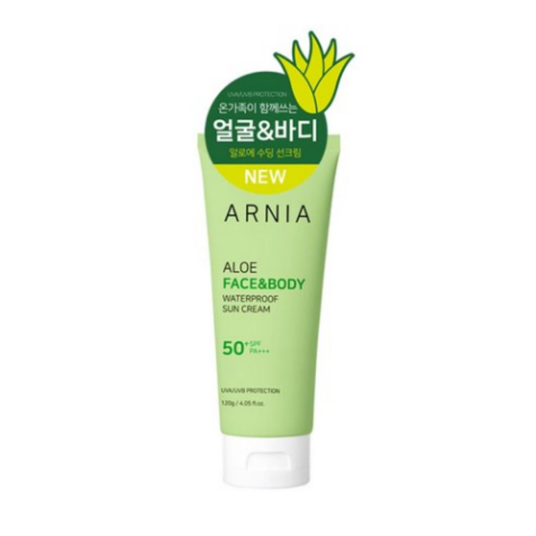 

Arnia Aloe Водостойкий солнцезащитный крем для лица и тела — 120 г
