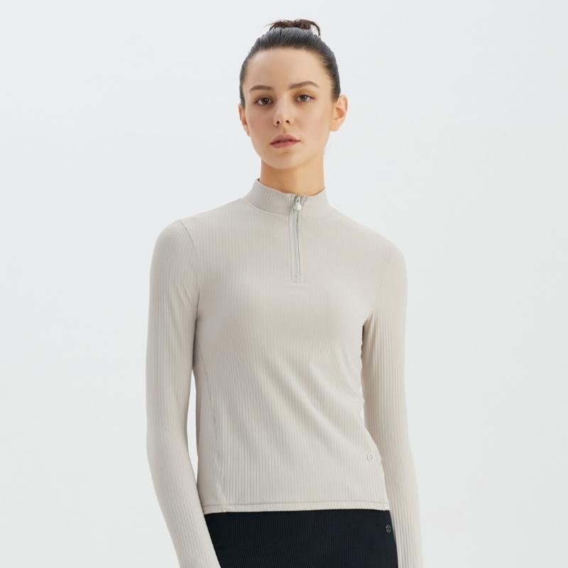Huit Long Sleeve Zip Tee Htwtl3k18t