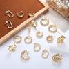 9x  No Piercing Required Earrings Creative Gold Plated Clip On Earrings No Pierced Comfort Fit For Women