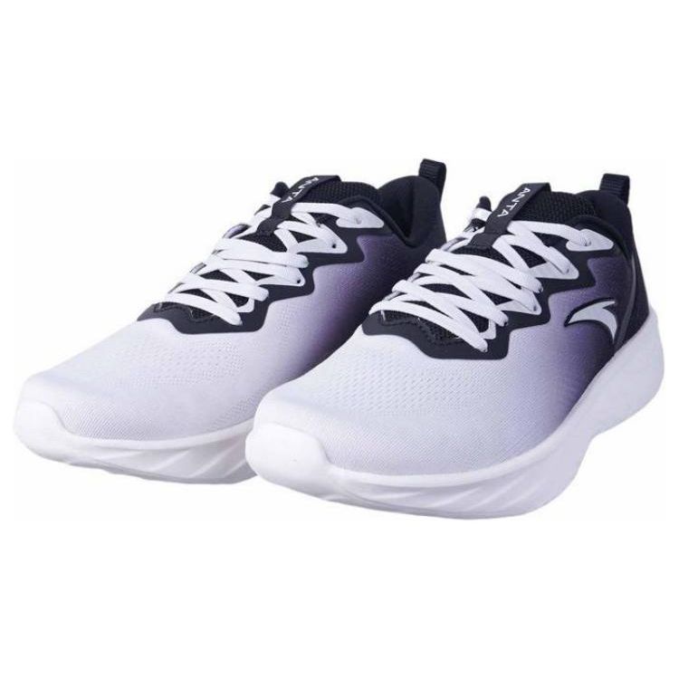 Anta Comfortable And Beautiful Shock Absorbing Durable Low Top Training Shoes Men Sneakers White Purple 112347793S-2