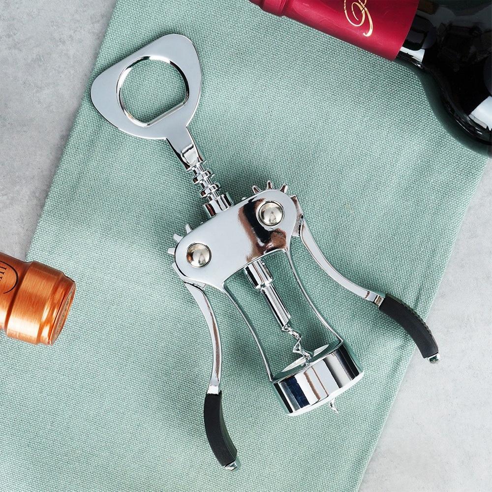 Corkscrew Opener for Opening Wine Bottles and Corks, Steel, Strong