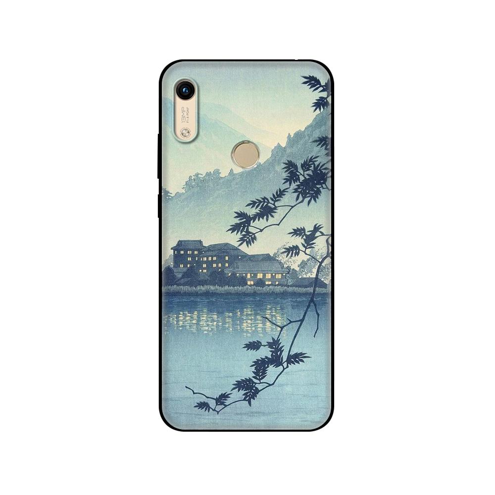 Black Tpu Case For Huawei Honor 8a Prime 8s Prime 9 Lite Honor 9A 9C 9X Premium 9x Pro 9S Case Cover Japanese Style Art