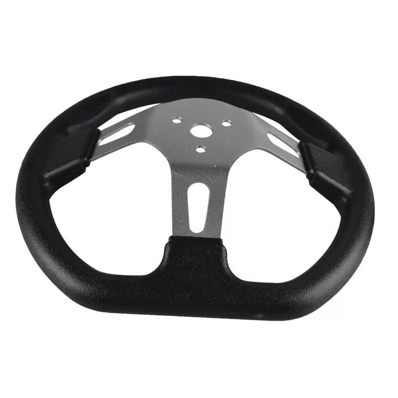 270 Mm Go Kart Steering Wheel 3 Spokes Vehicle PU Foam Interior