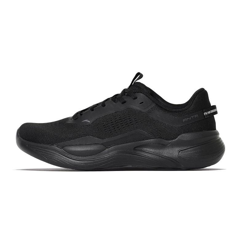 

Anta Wind Mesh Comfortable Shock Absorption Rebound Wear-Resistant Simple Fashion Low-Top Running Sports Shoes Men sneaker Black 112627709R-3 39