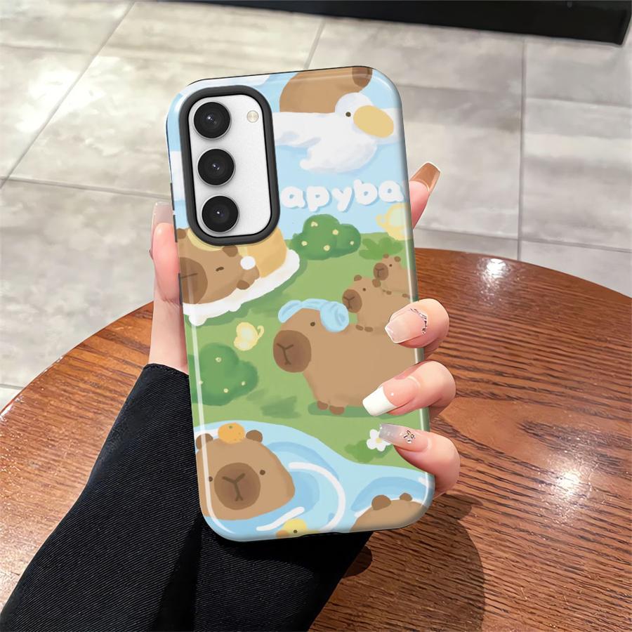 

Капибара Милый Крутой Мягкий Чехол Capa Чехол для Телефона для Samsung Galaxy S25 A16 S25Ultra A36 S20 FE S23 S24 Ultra A56 S23Ultra A26 Galaxy S24