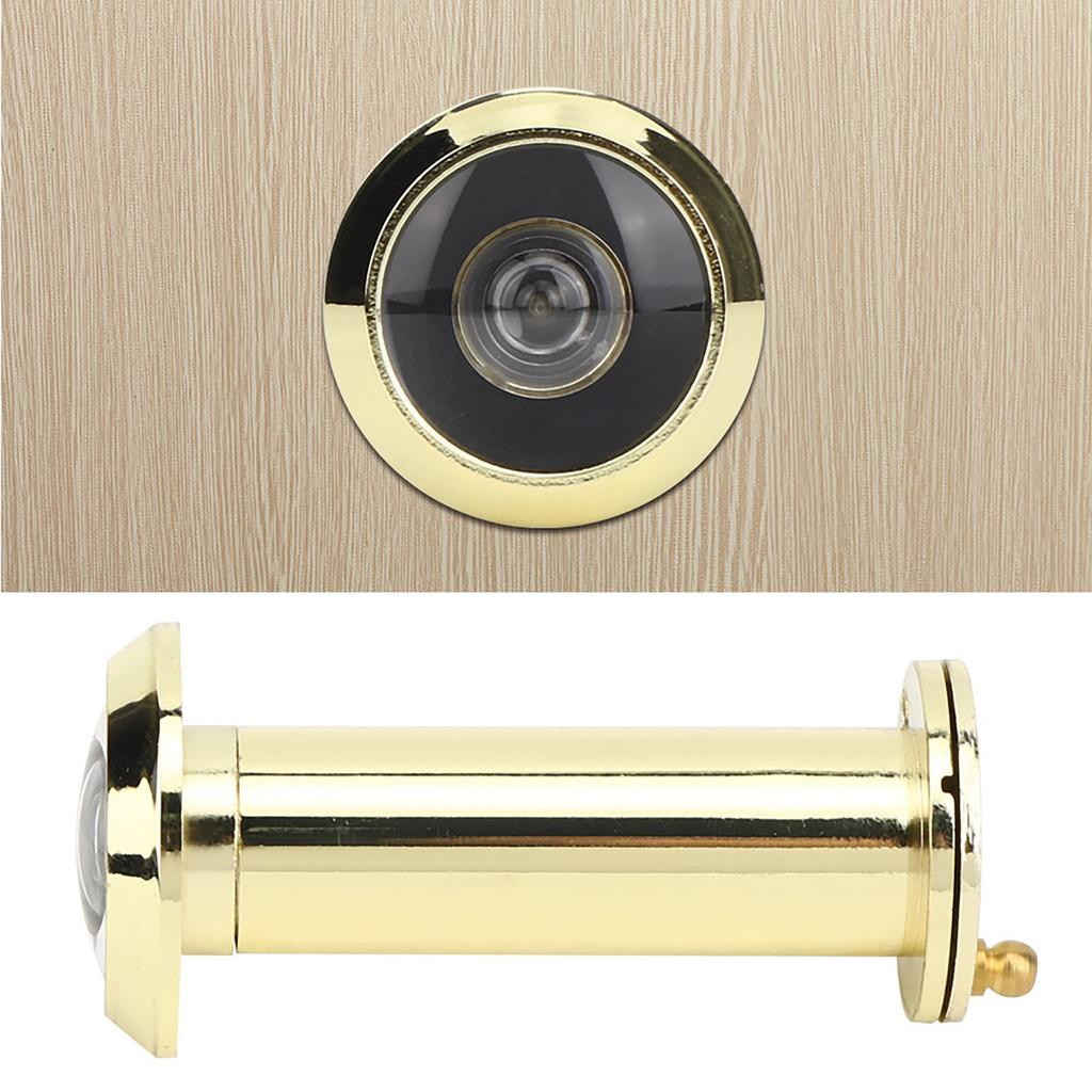 Anti Theft 220 Degree Viewing Angle Safety Door Viewer with Back Cover for Home Use(Gold )