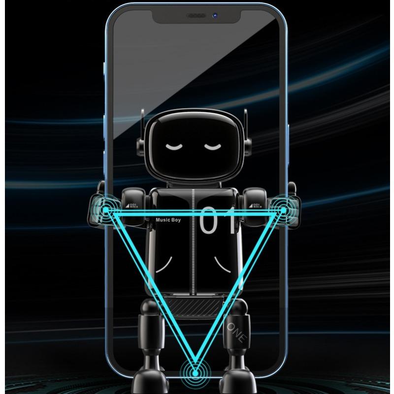 1PC Gravity Mechanical Robot Car Mobile Phone Holder Ventilation Installation Multi Functional ABS Material Navigation Bracket