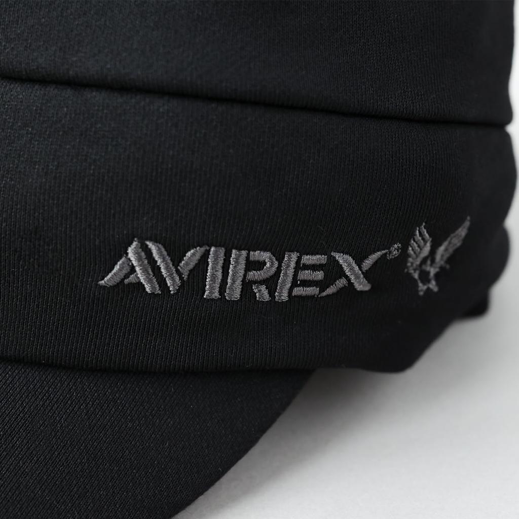 AVIREX Sweat Knit Cap with Newsboy Work Military Watch Black Men's Brim, Cap, Cap, Style, Golf, Cap, glt-av019,