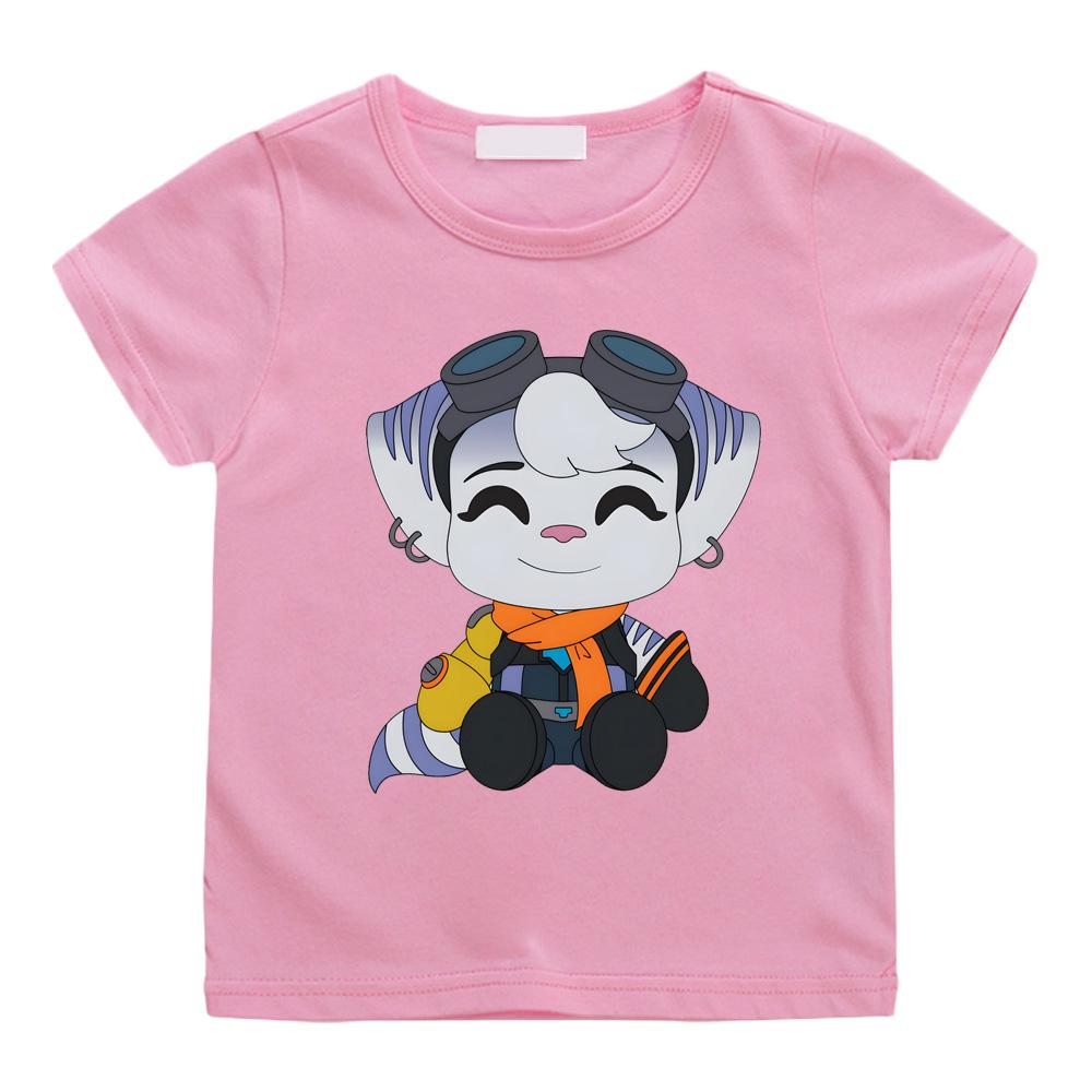 Ratchet & Clank Rift Apart GAME T-shirts Cartoon Print Manga Tee-shirt Boys/girls Cotton T Shirt