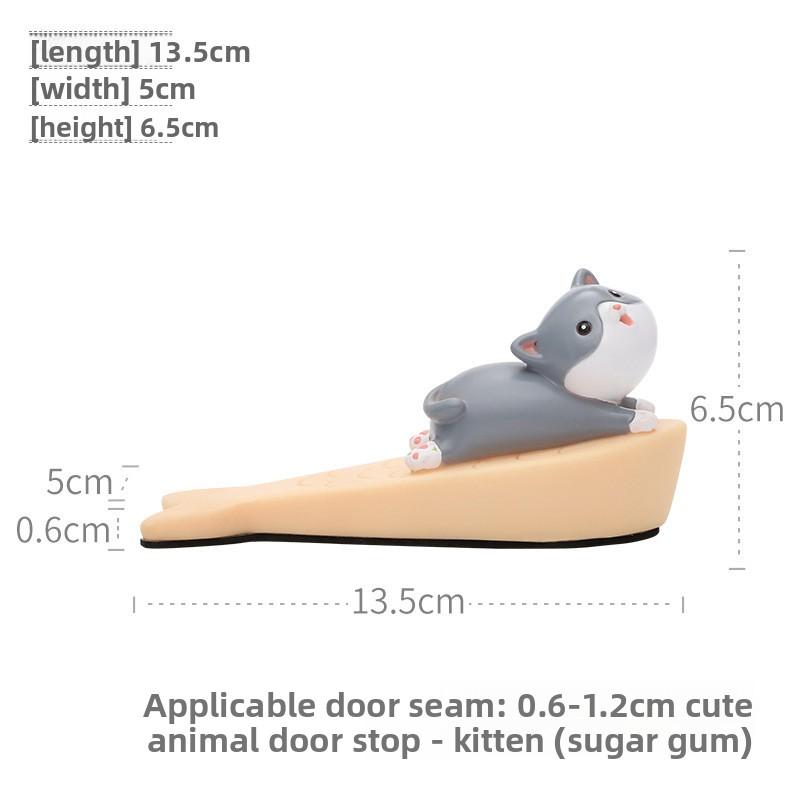 Home Cute Animal Top Door Device Cartoon Door StopAnti-collision Living Room Door Plug DecorationResin Handicraft Cute Grains