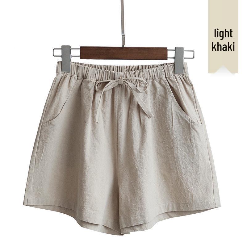 

Women s Wide-Leg Cotton Linen Shorts: Trendy Spring/Summer Casual Bermudas for Sports or Home. 2XL