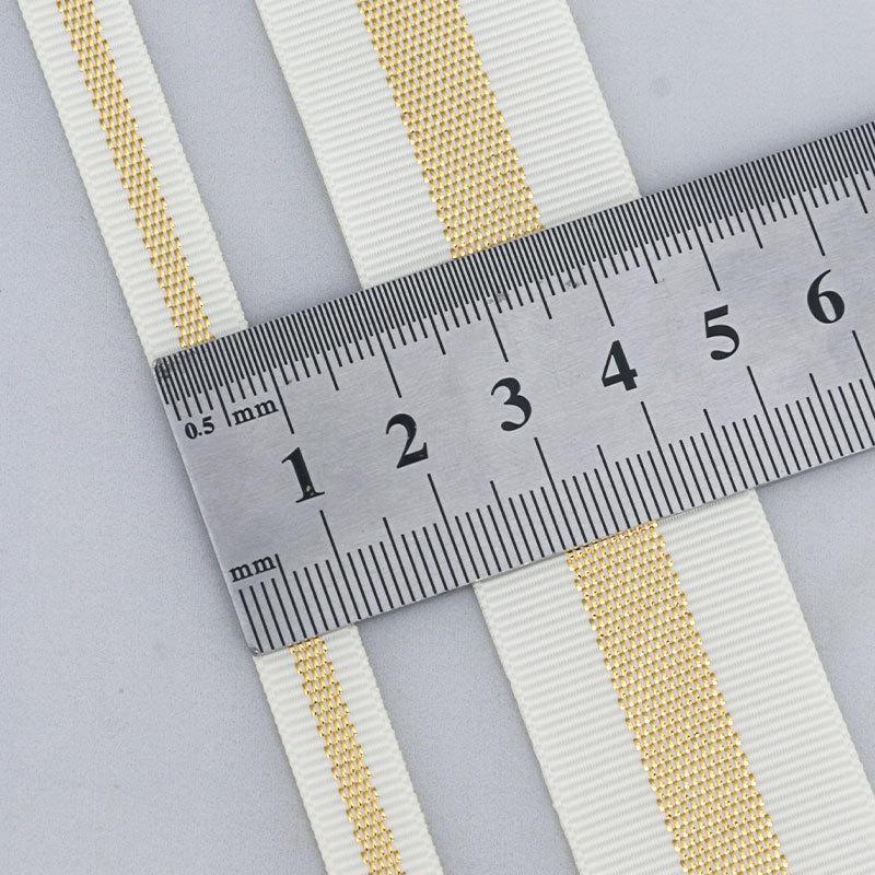 DIY Decorative Embellishments Romantic and Cozy Ribbed Edge Gold Onion Ribbon Handmade Diy Flower Cake Bag Decoration Floral Strip Threaded Ribbon