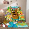Halloween fantasy comedy adventure cartoon movie Scooby-Doo blanket soft home furnishing nap decoration four seasons warm Sherpa blanket U13