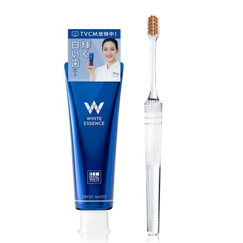

White Essence Crist White Whitening Toothpaste, Premium Mint Flavor, Whitens Teeth and Treats Bad Breath (Crist White + Shinist (Vitamin C))