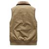 New Men's Plush Vest with Thick Insulation and Warm Lining