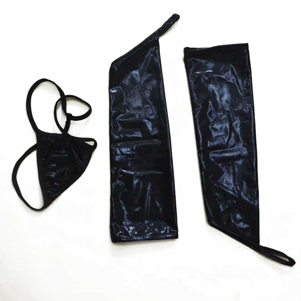 MAITA Women Sexy Leather Bandage Hollow Out Temptation Racy Sleepwear Club Set Sexy Dessous Lingerie Sexy