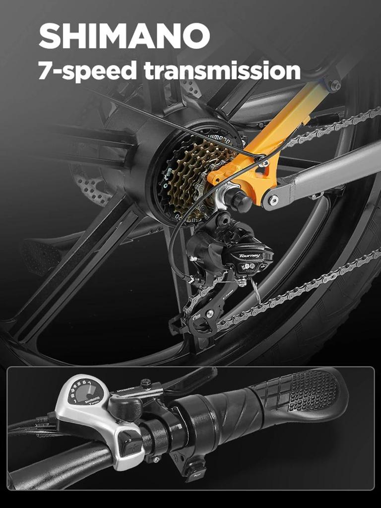 Neues YX80M-2 Elektrofahrrad 750W * 2 Doppelmotor 48V 20Ah Akku 7-Gang Hydraulikbremse Vollgefedert 26 Zoll Erwachsenen E-Bike