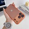 Coque souple translucide plaquée TPU pour iPhone 17 16 15 14 13 12 11 Pro Max Plus Film de protection d'objectif d'air Housse antichoc protectrice