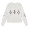 Xiangying Women's Sequin Embroidered Knit Sweater