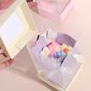 5PCS Transparent Handheld Flower Box Handbag Paper Box Bouquet Wrapping Bag Packing Material Portable Flower Bag Valentine Day