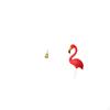 Brass Gourd Bird Statue Feng Shui Ornament Souvenir Desktop Centerpieces Flamingo Garden Stake