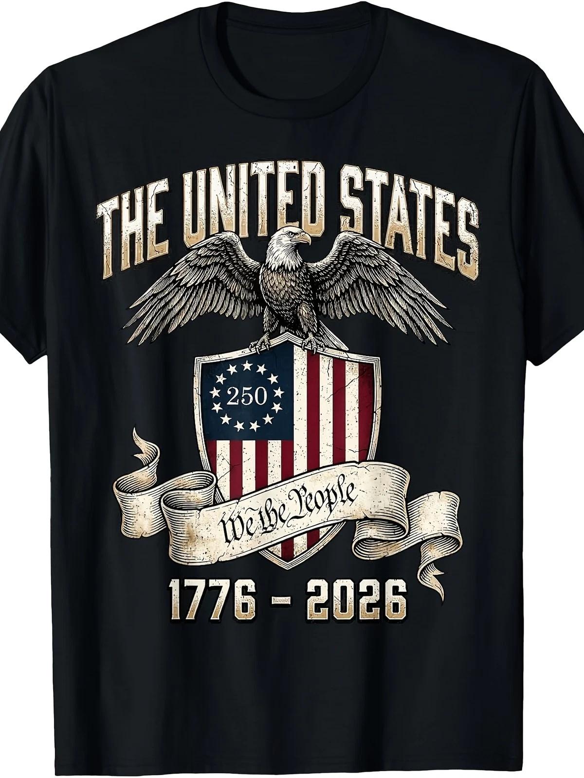 We The People 1776 2026 T Shirt USA 250th Anniversary Patriotic Graphic Tee XXXXL